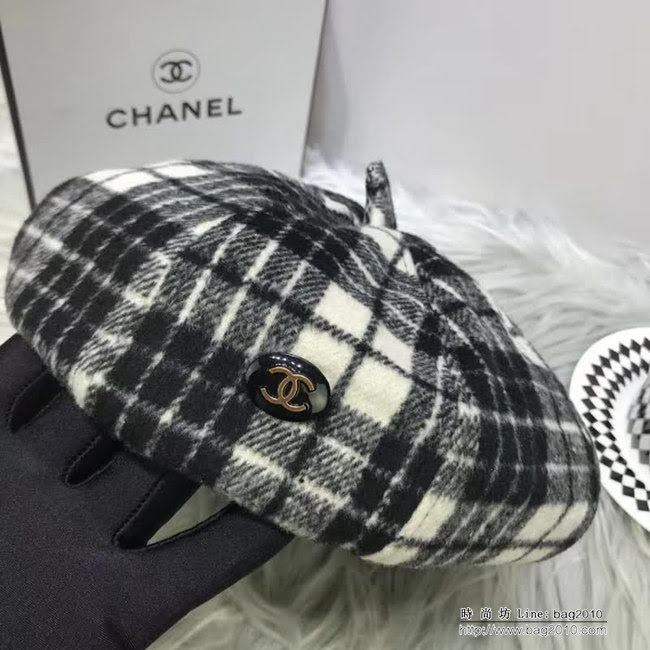 CHANEL香奈兒 秋冬小香風專櫃新品 火爆經典款貝雷帽 百搭南瓜帽 LLWJ8337